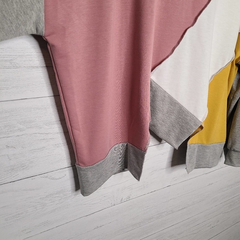 Bibi Multicolored Color Block Oversized Top Sz Xl… - image 7